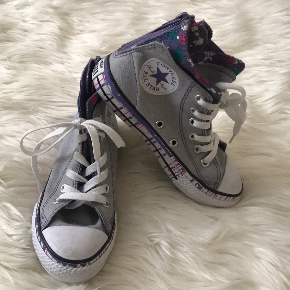 Converse All Star with zipper girls size 13